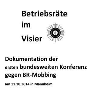 Broschürentitel: Konferenz BR Mobbing 11. 10. 2015