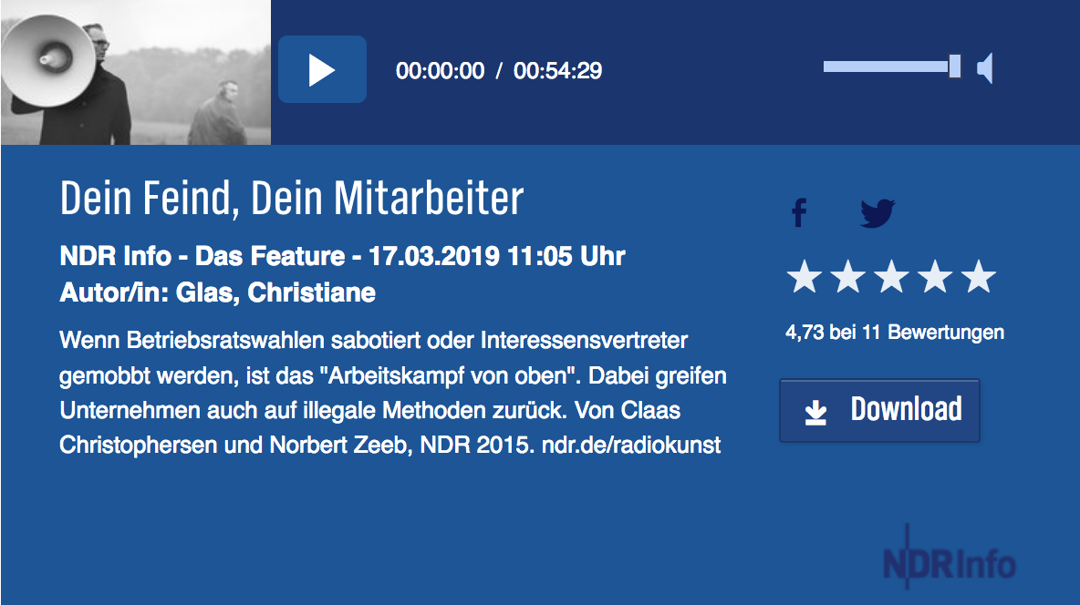 NDR – Dein Feind - dein Mitarbeiter